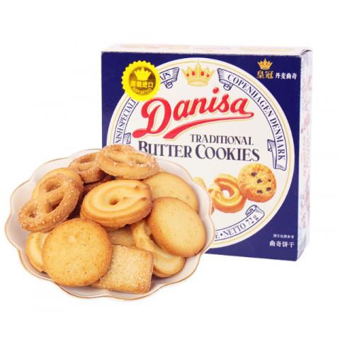 皇冠丹麦曲奇饼干小包装黄油焦糖饼干网红爆款零食休闲食品伴手礼